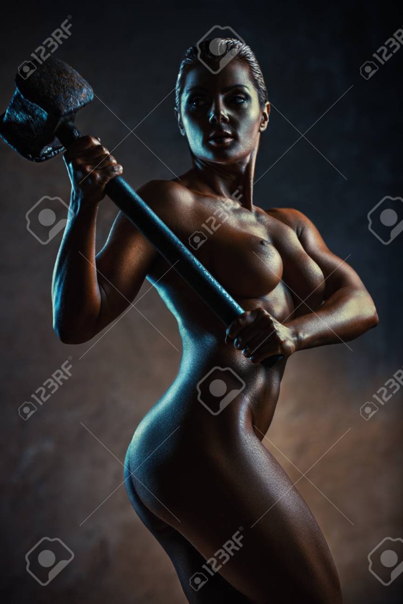 Girl with a sledgehammer