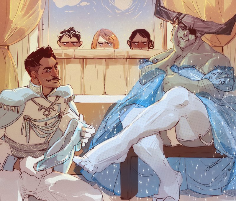 Dorian Pavus and Iron Bull Hentai