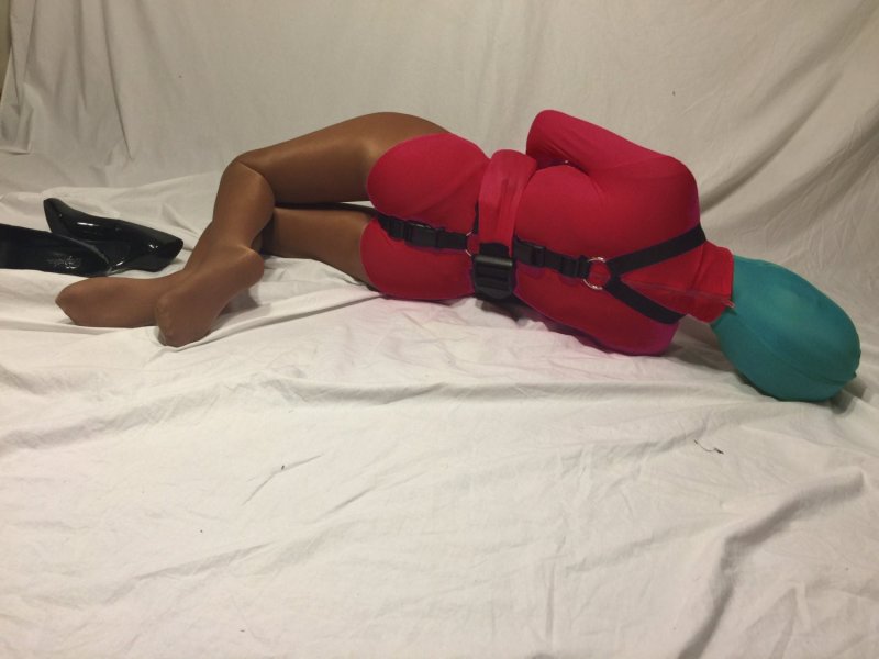 Pic: Girl in Spandex Bondage