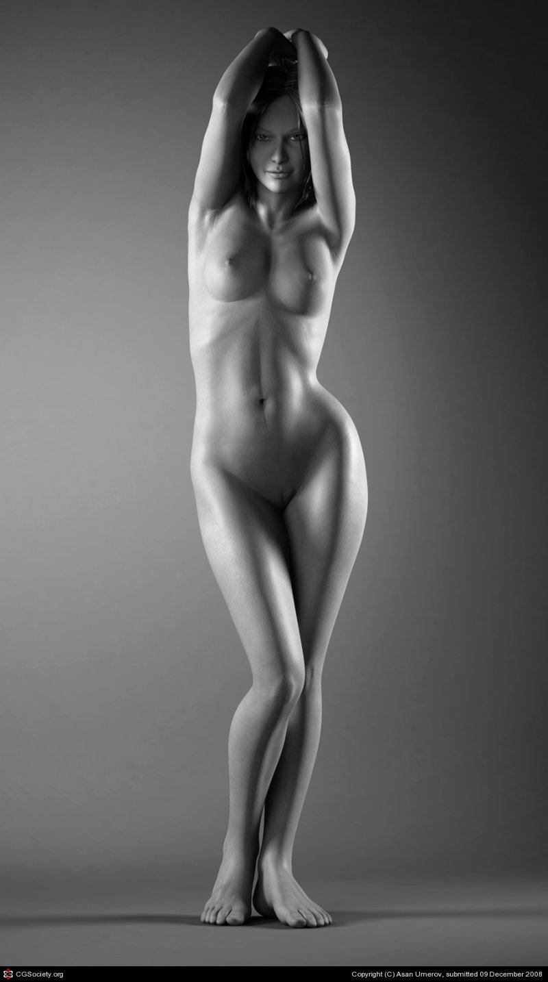 Naked female figure