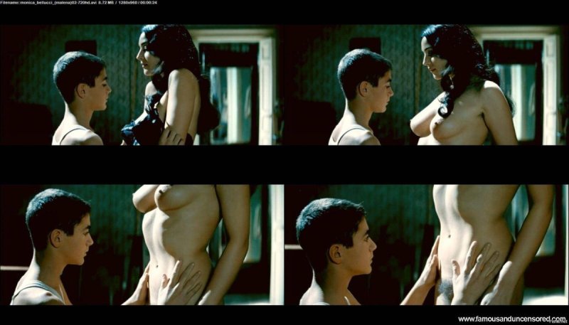 Monica Bellucci Naked in films