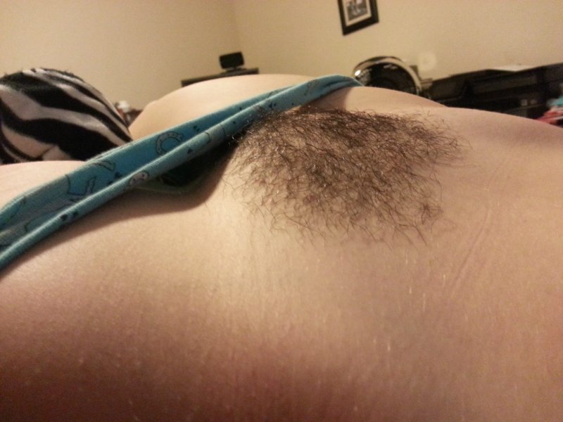 Beautiful hairy pubis