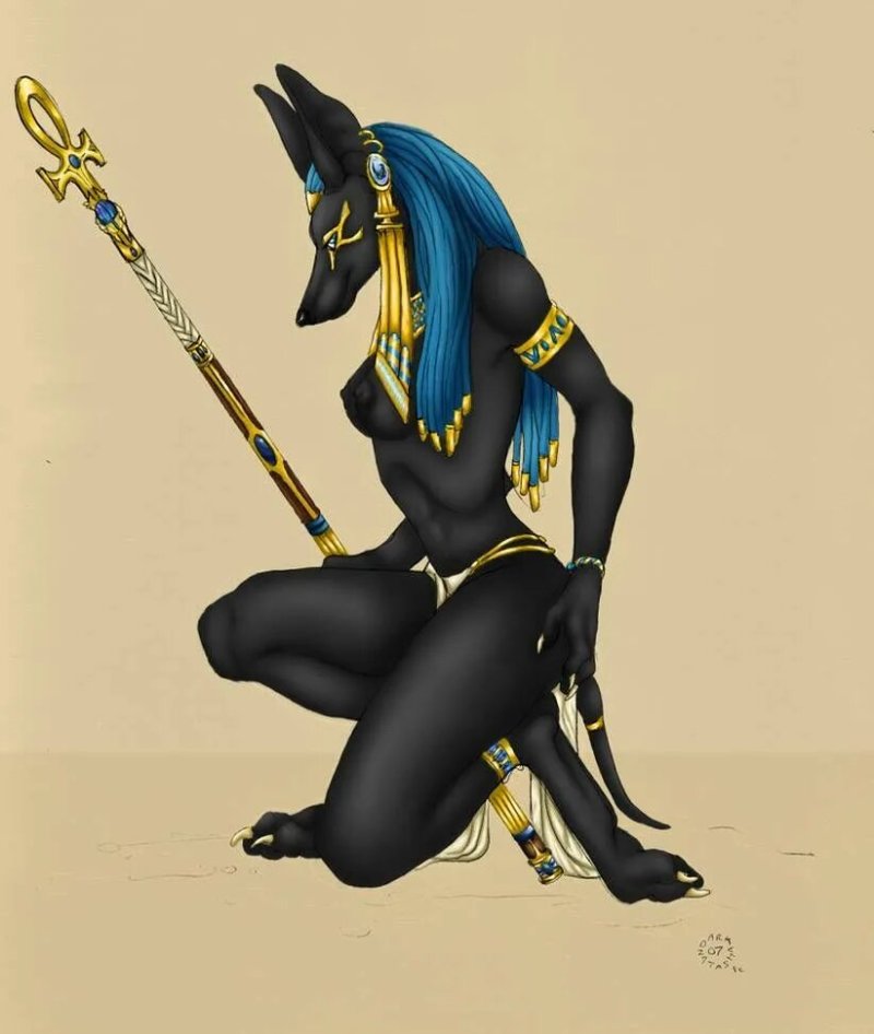 Bastet and Anubis