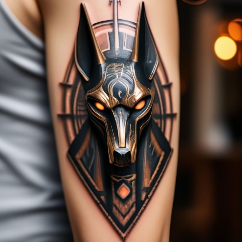 Anubis tattoo