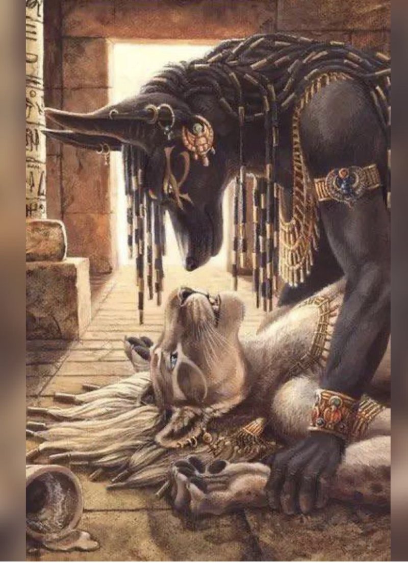 Pic: Anubis and Sekhmet Love