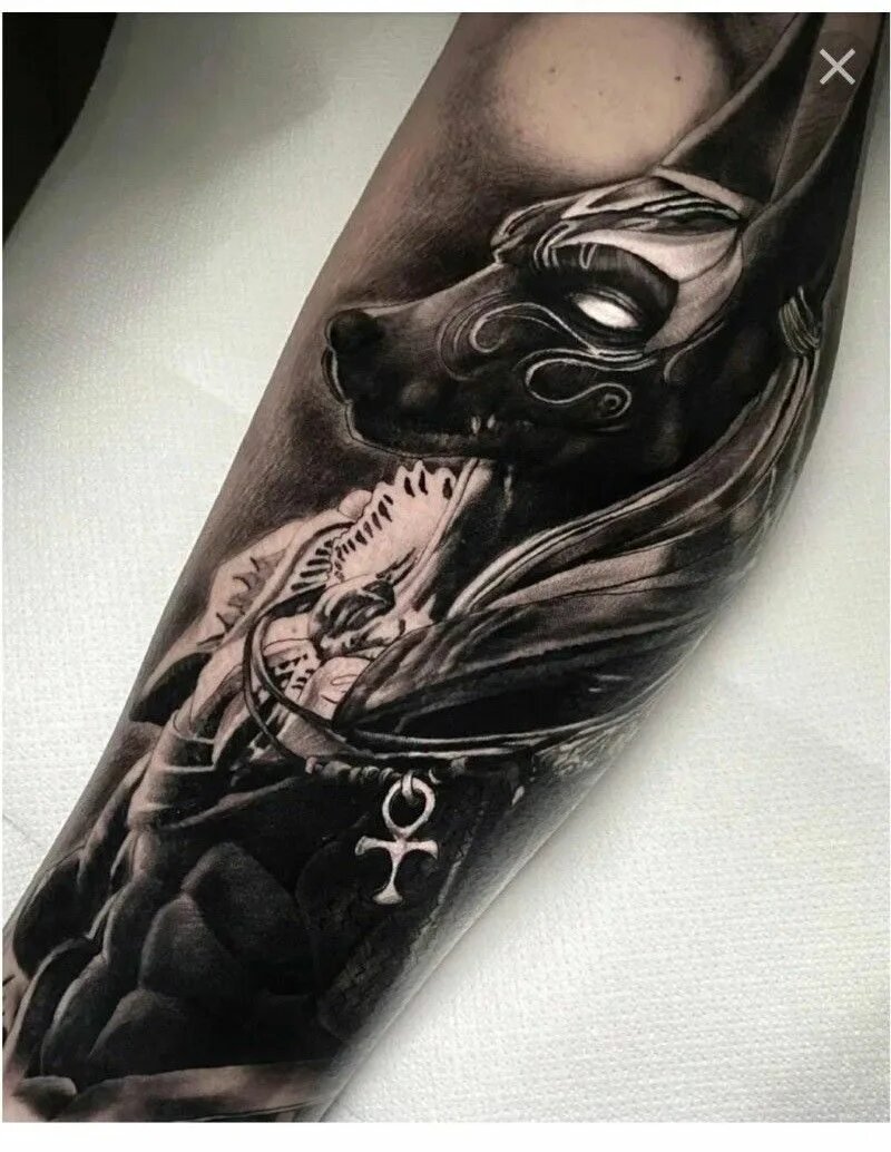 Pic: Anubis Tattoo forearm