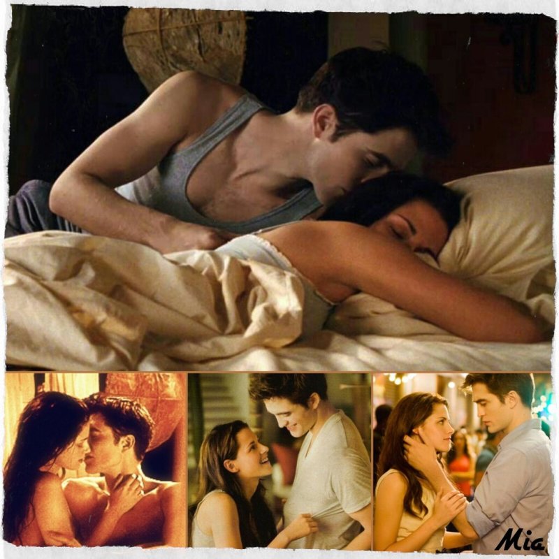 Twilight Bella and Edward in bed