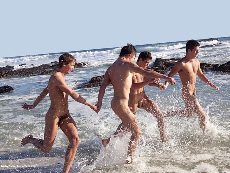 Pic: Male nudity on the beach