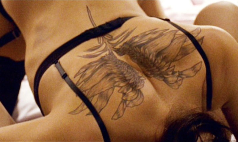 Pic: Wings on the back tattoo