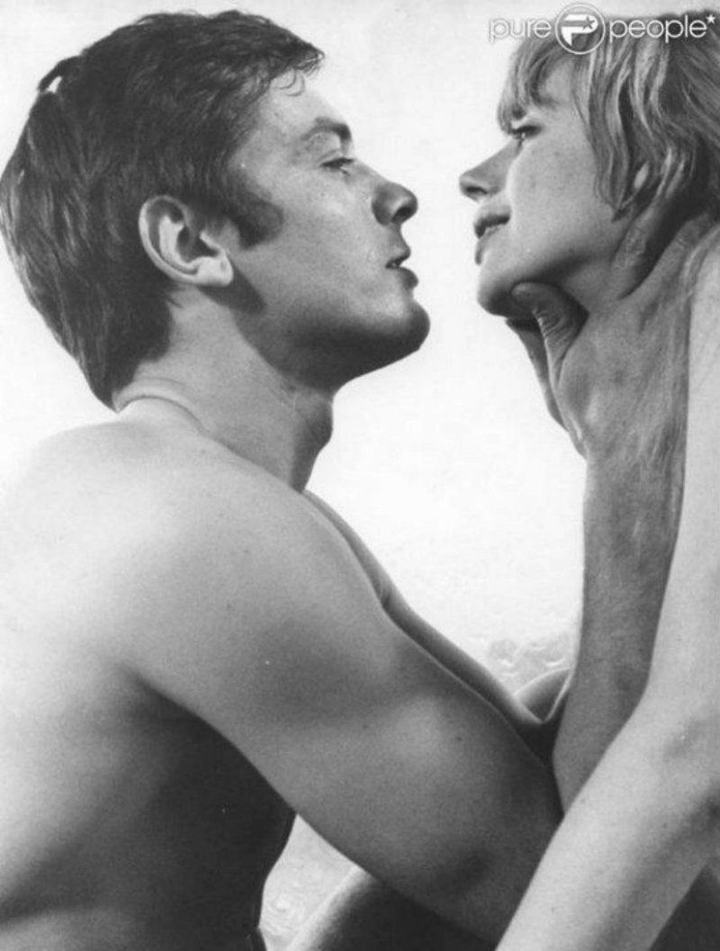 Pic: Marianna Feitful and Alain Delon