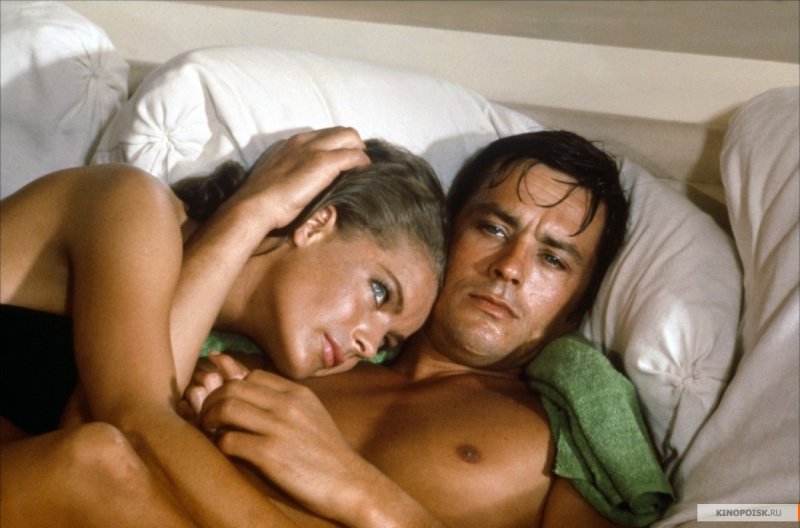 Pic: Alain Delon and Romi Schneider