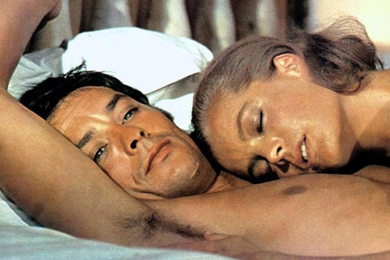 Pic: Romy Schneider and Alain Delon