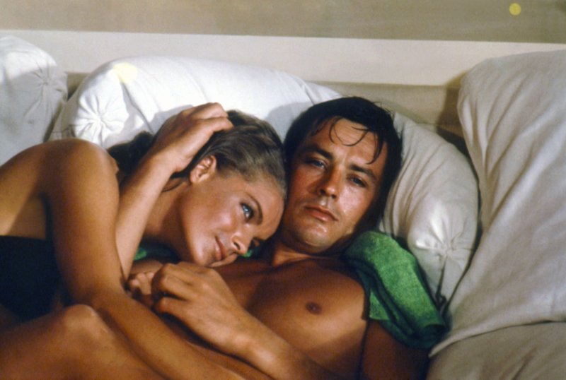 Pic: Alain Delon and Romi Schneider