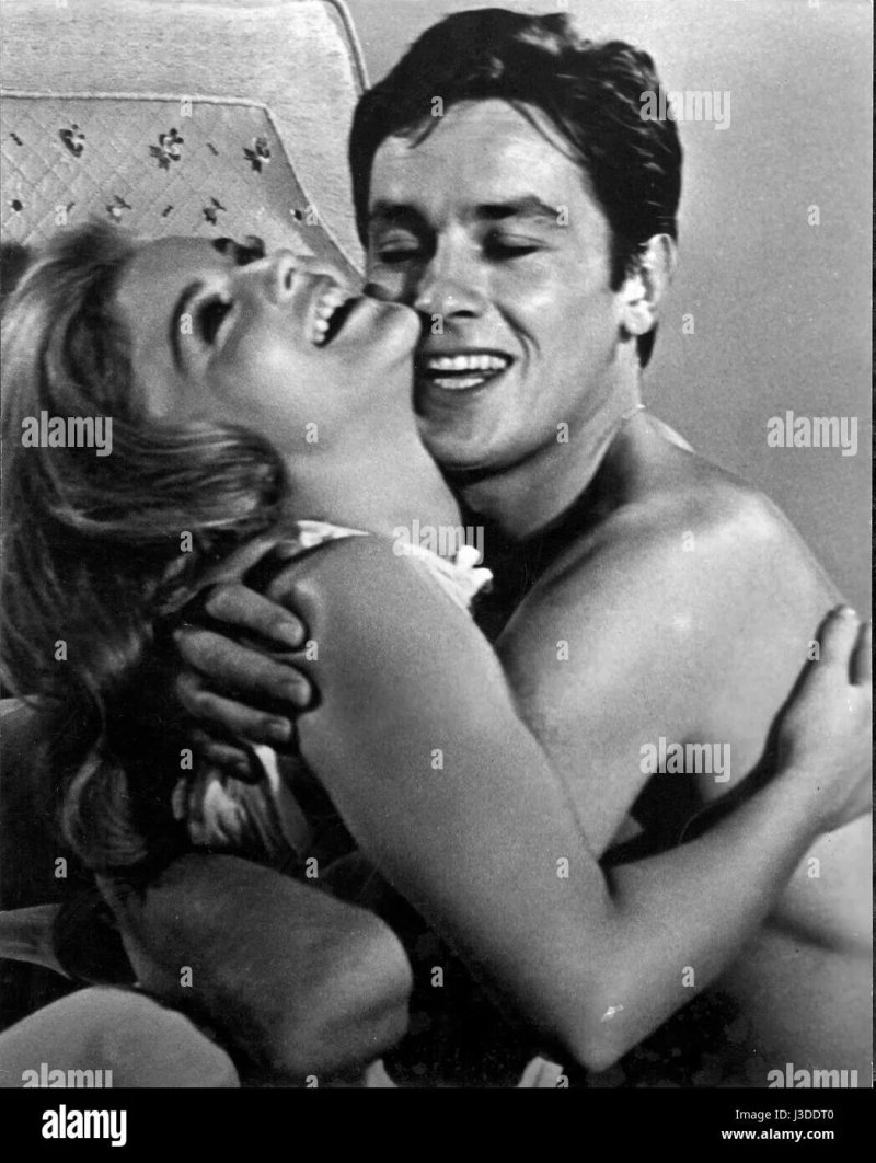 Pic: Alain Delon and Bridget Bardo