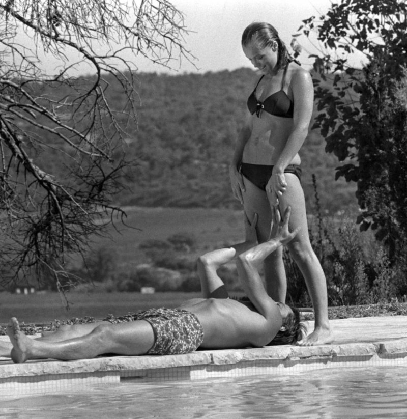 Pic: Romy Schneider Alain Delon