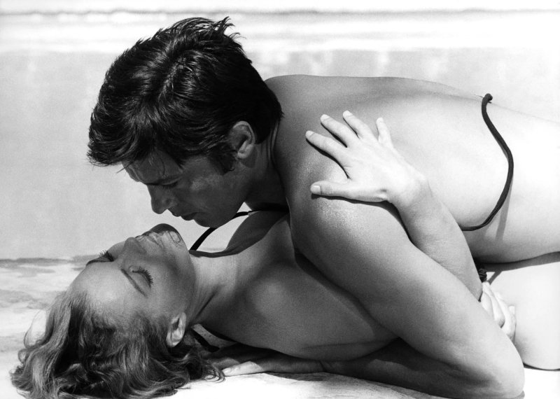 Pic: Romi Schneider and Alain Delon Love Story