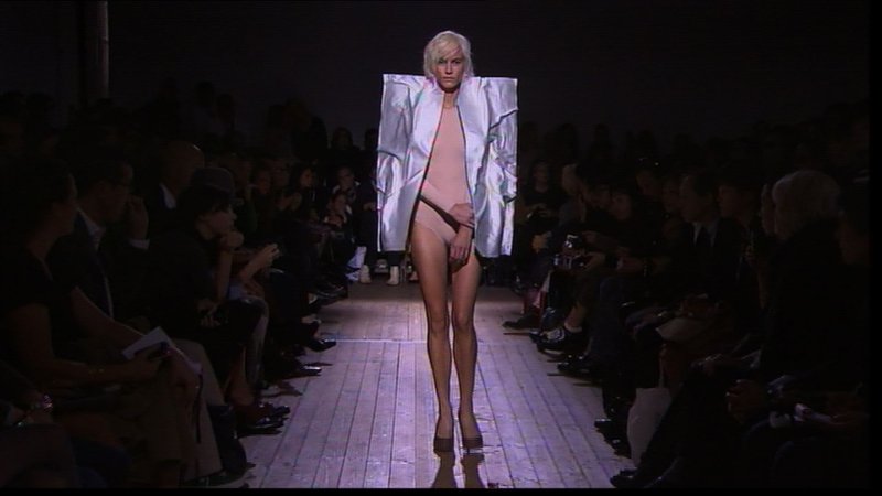 Naked on the catwalk