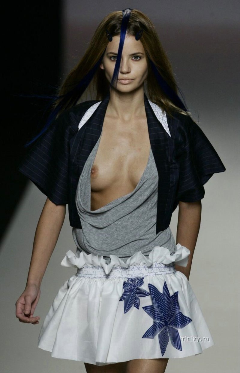Tits on the catwalk