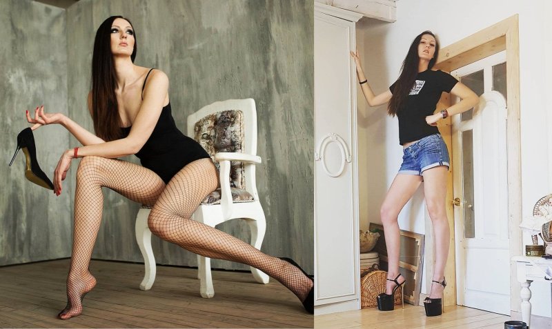 Girl with the longest legs