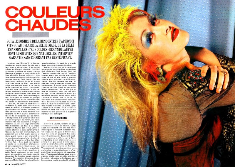 Cyndi Lauper True Colors