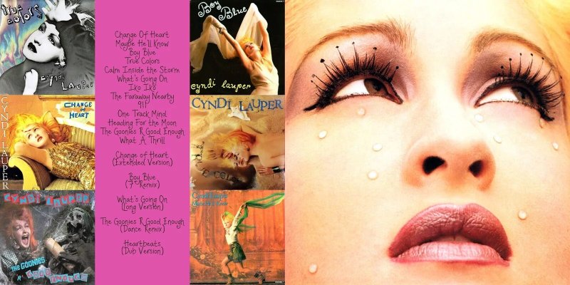 Cindy Lauper three Colors