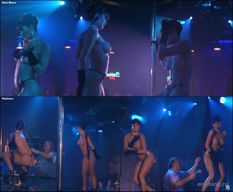 Actress Demi Moore striptease