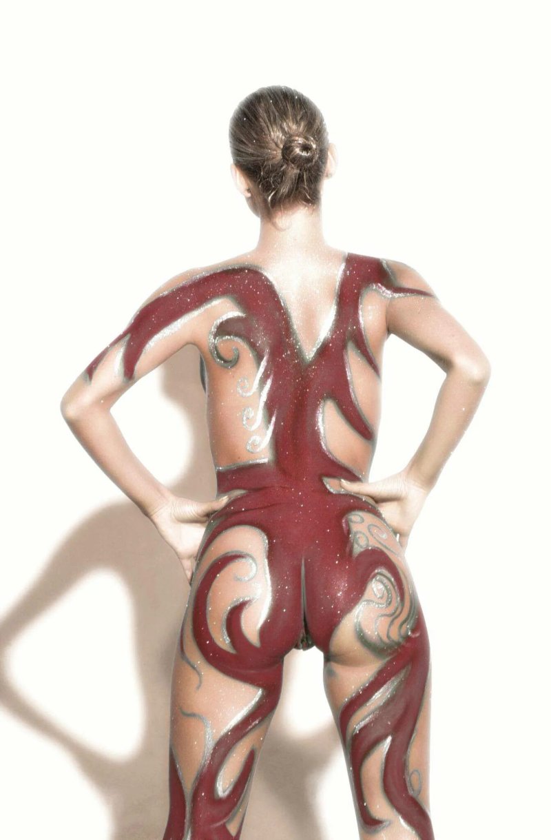 Body art women is erotic