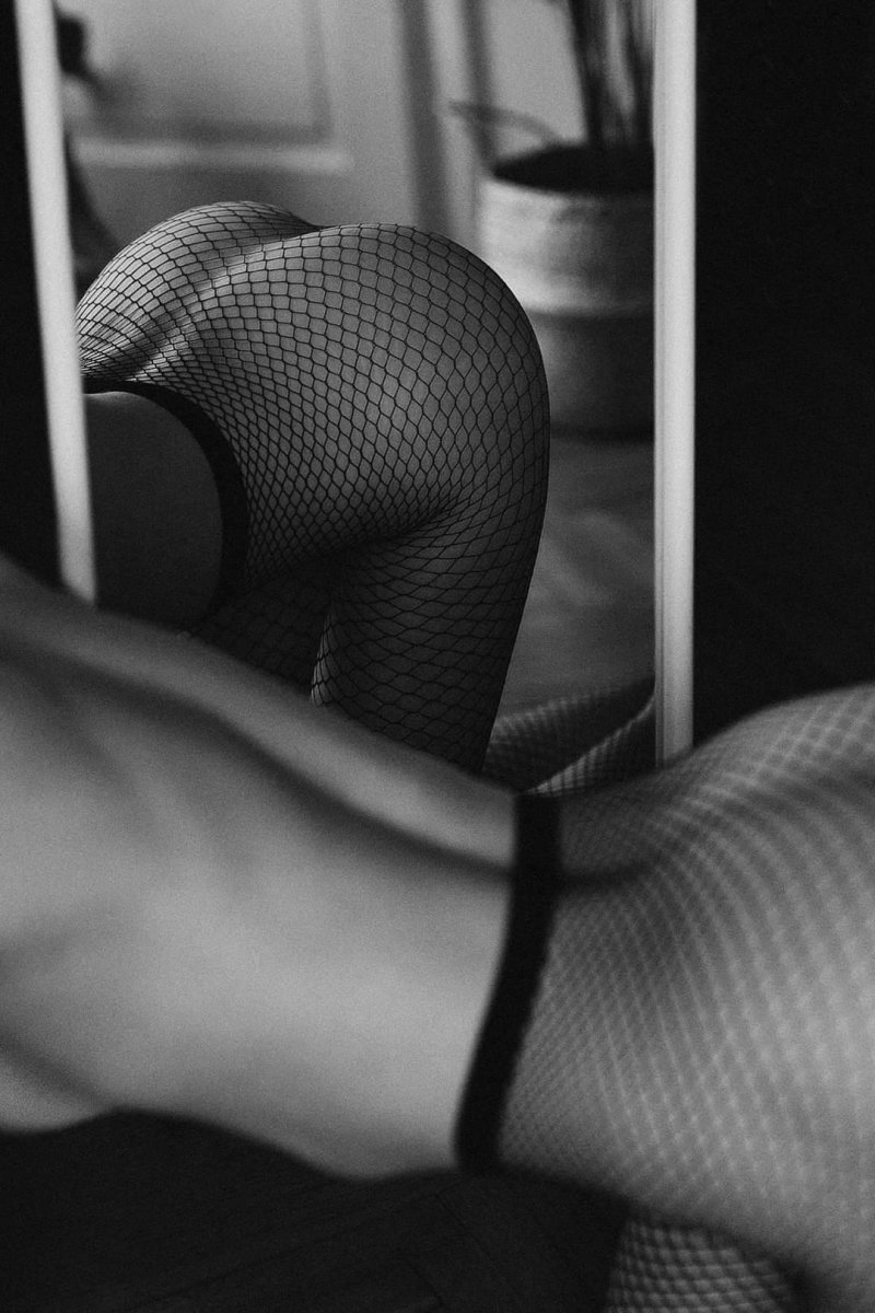 Girls in mesh tights