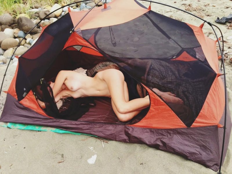 Camping is naked amateur