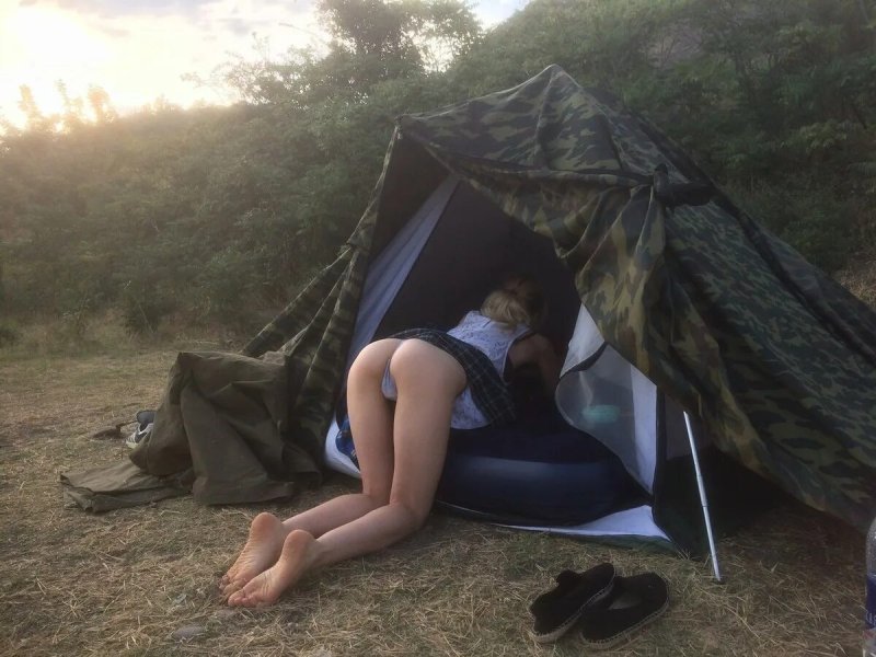 Erotic in the tent
