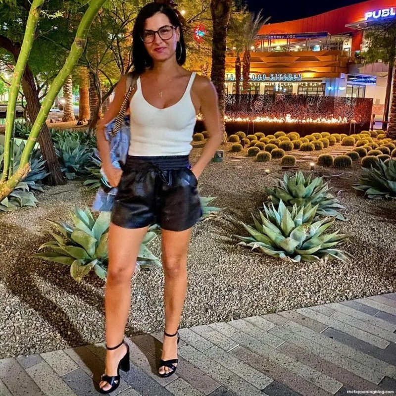 Women leather shorts