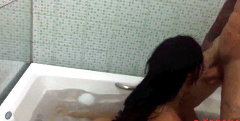 In the bath