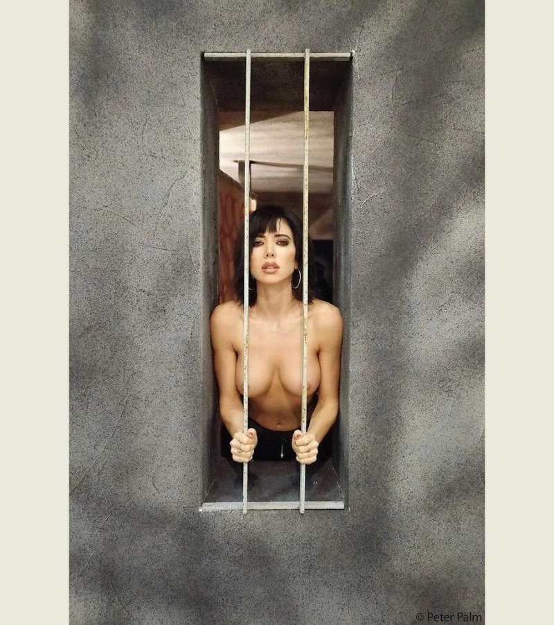 Girl behind bars