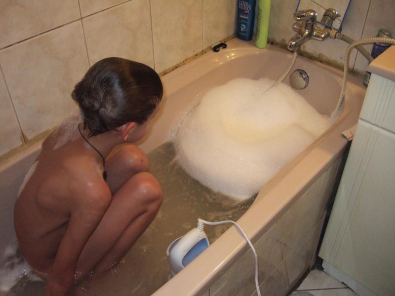 Swim in the bathroom