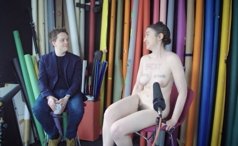 The feminist is naked