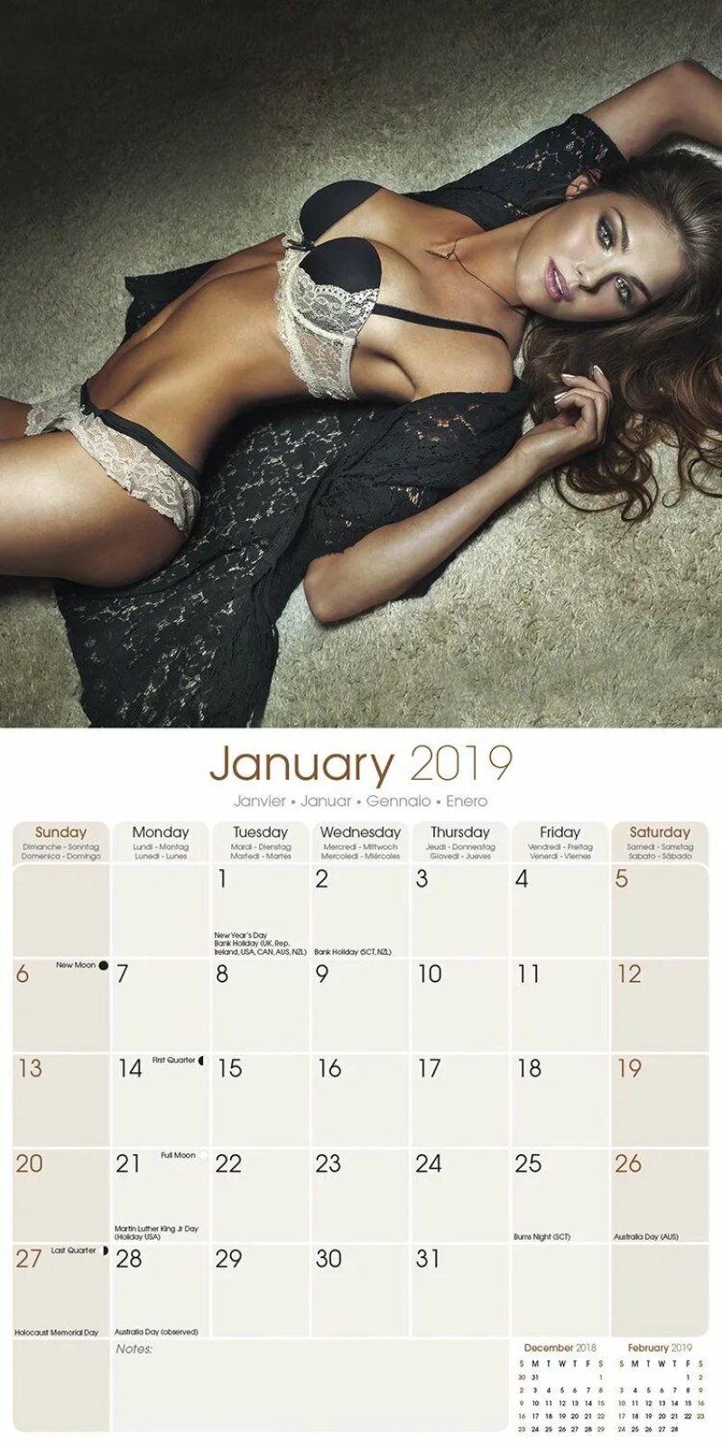 Calendars with girls