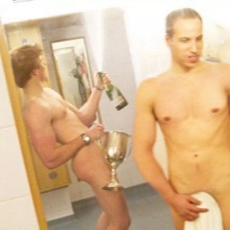 Naked Princes Harry William