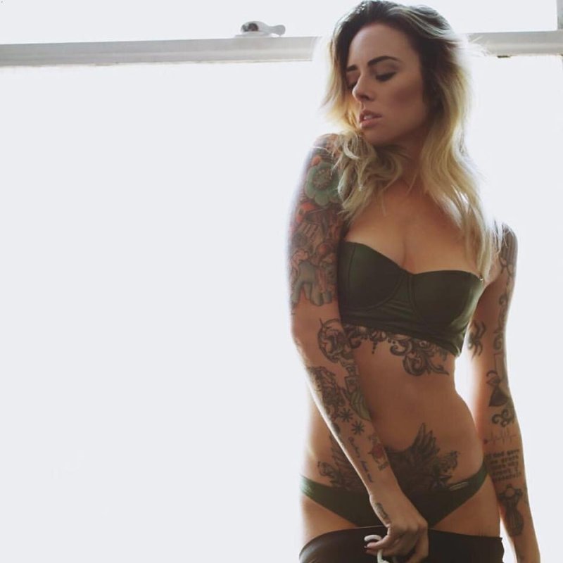 Models with tattoos