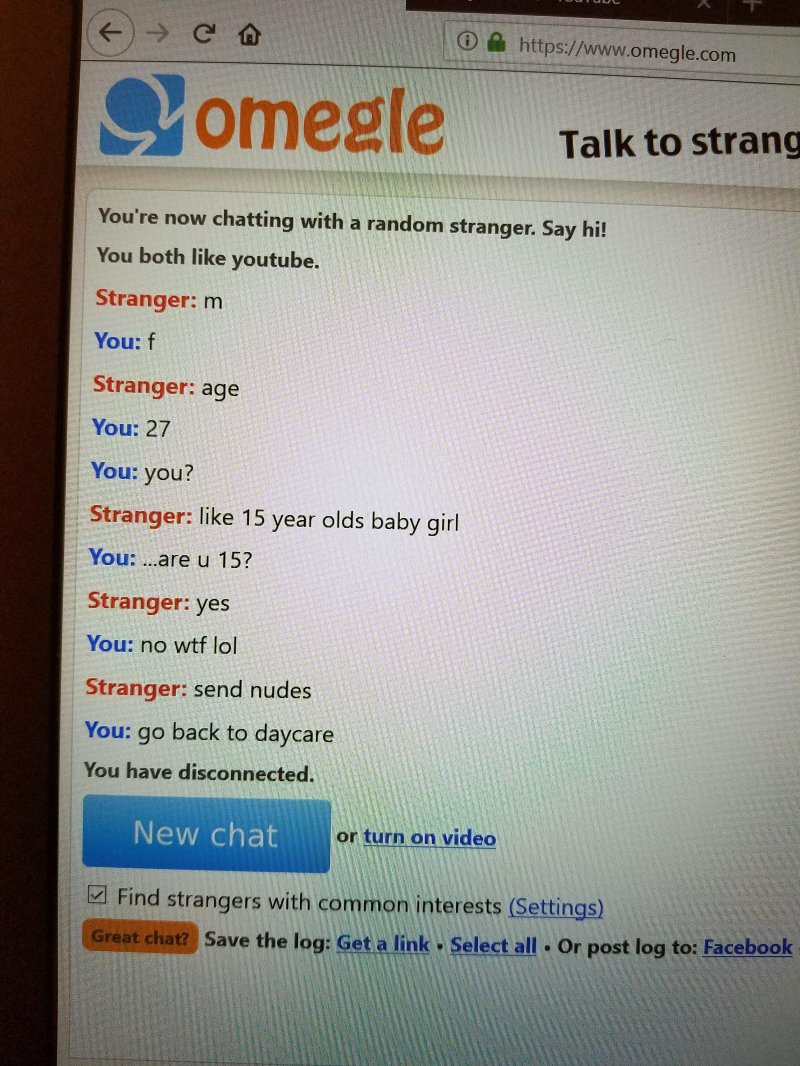 Pic: Omegle Talk to Strangers