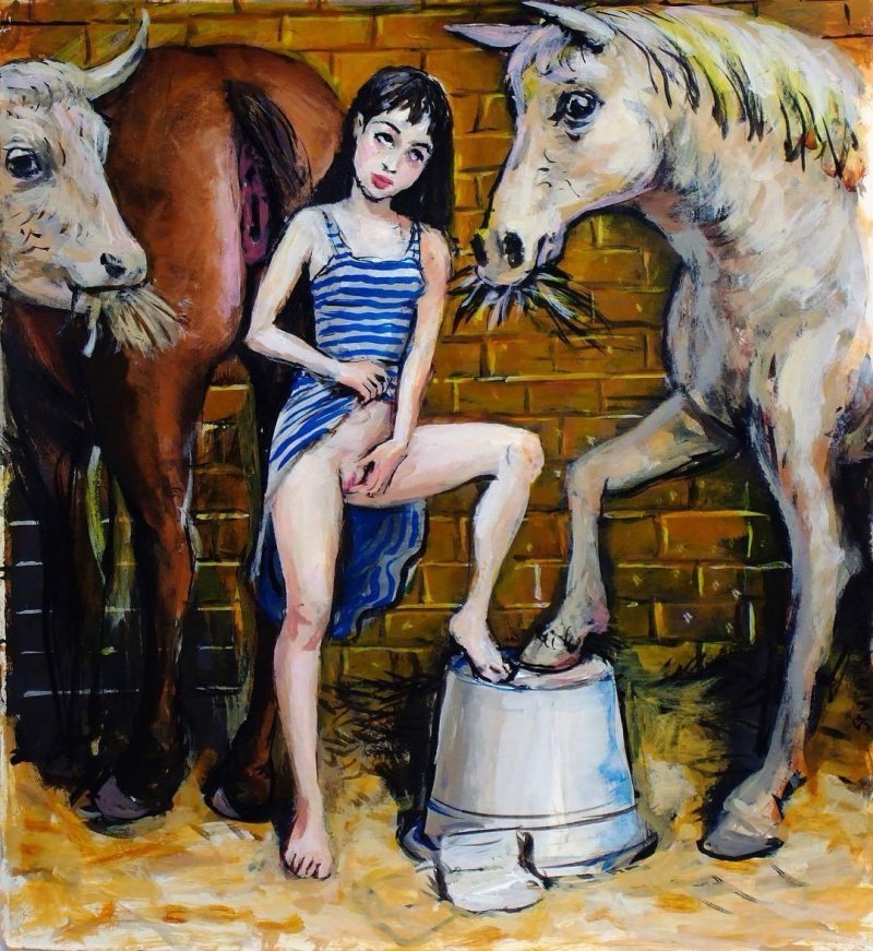 Forbidden paintings by the American artist Stu Mead