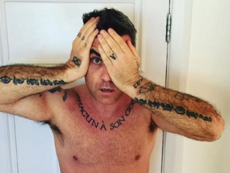 Pic: Robbie Williams Tattoos