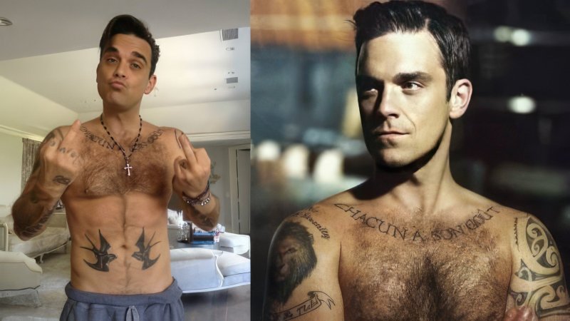 Pic: Robbie Williams Singer Naked