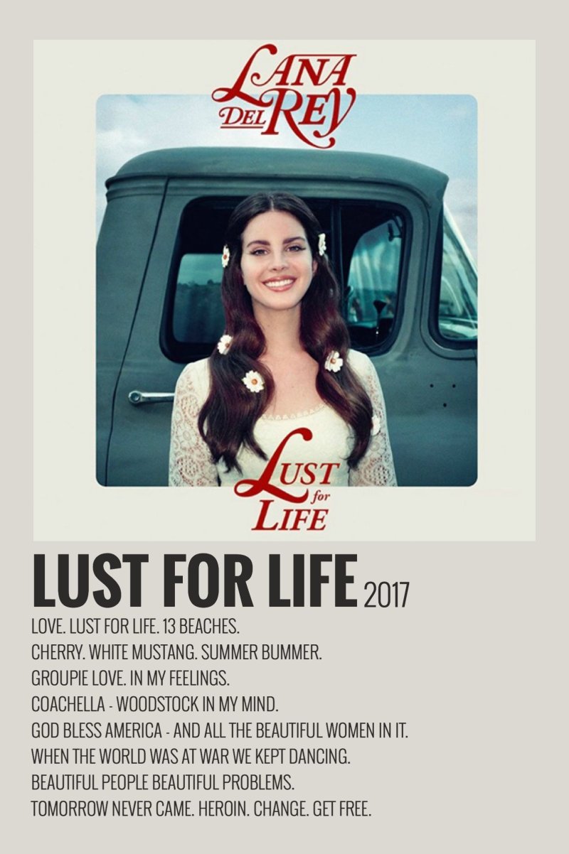 Lana Del Rey Lust for Life Album