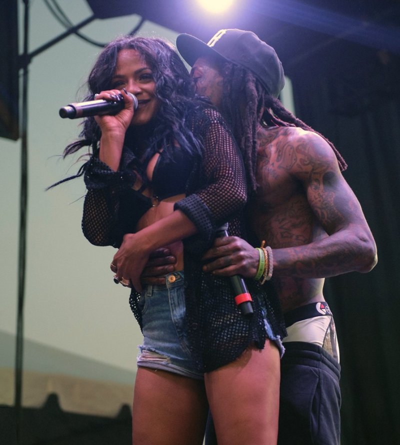 Lil Wayne with a girl