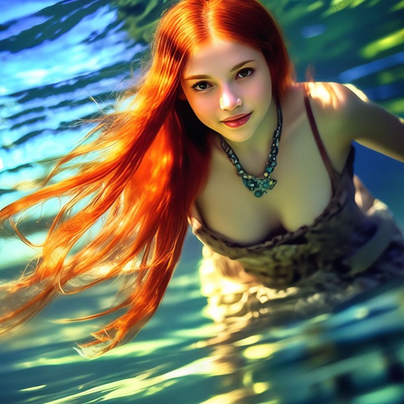Girls under water