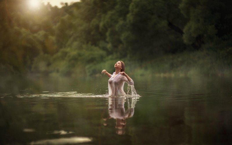Photo shoots in water