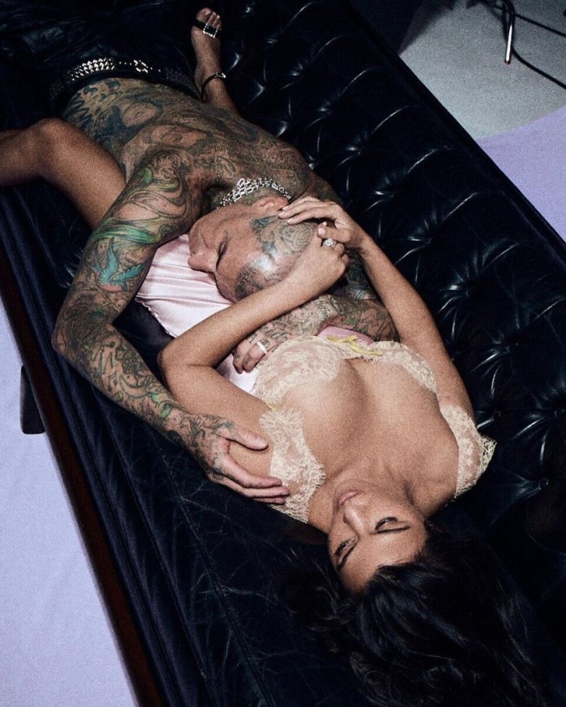 Courtney Kardashian and Travis Barker