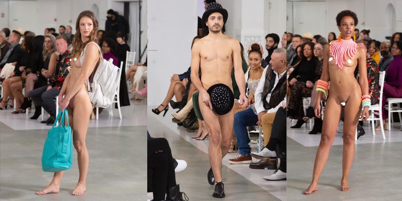 Naked on the catwalk