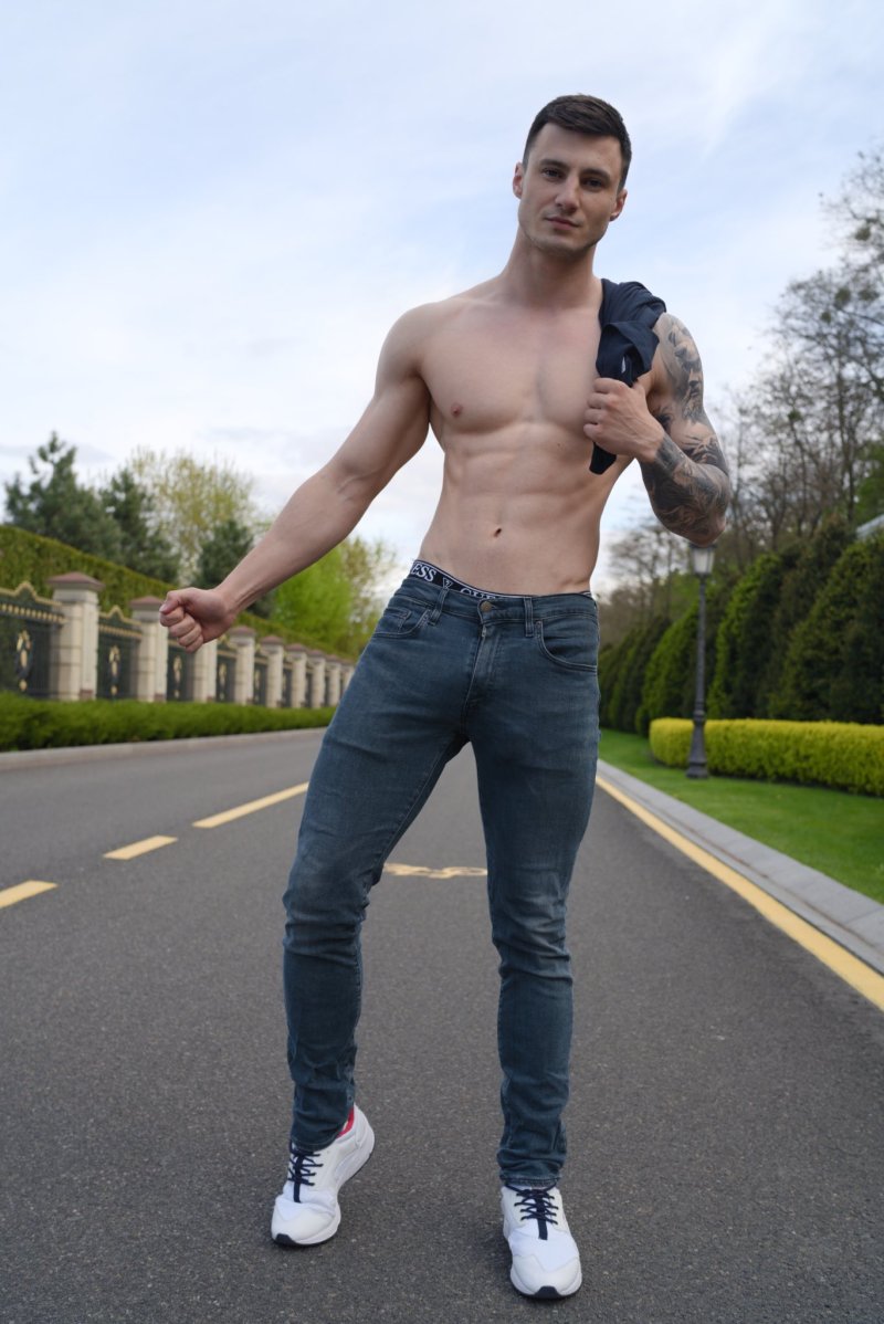 A man in jeans
