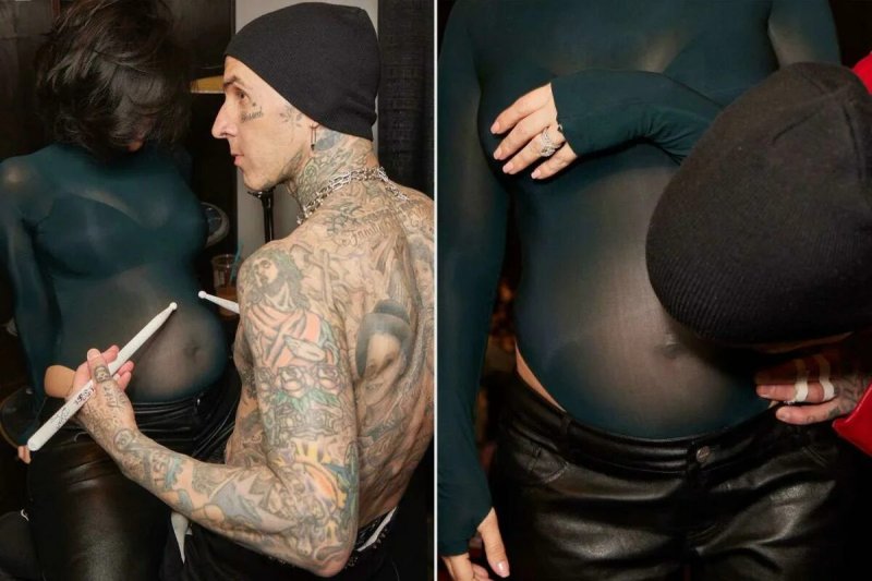 Courtney Kardashian and Travis Barker